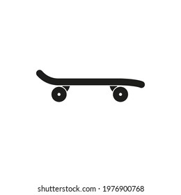 Skateboard icon. Simple vector illustration on a white background.