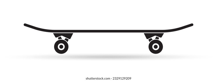 Skateboard icon. Skate board symbol. Extreme sport concept. Vector illustration.