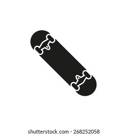 The skateboard icon. Skateboarding symbol. Flat Vector illustration