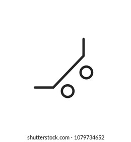 Skateboard icon. Skateboarding symbol modern, simple, vector, icon for website design, mobile app, ui. Vector Illustration
