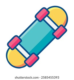 A skateboard icon for skating sports