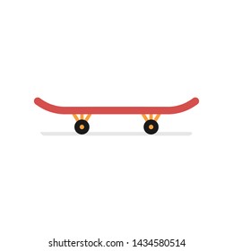 Skateboard icon. Skateboard symbol. Flat design. Stock - Vector illustration.