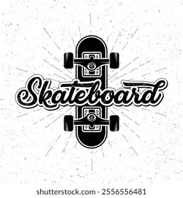 skateboard icon template isolated on white background. illustration vector