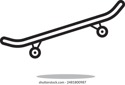 Skateboard icon in trendy flat style design. Vector graphic illustration. Suitable for website design, logo, app.