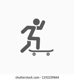 skateboard icon, skateboard vector