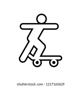 Skateboard icon vector