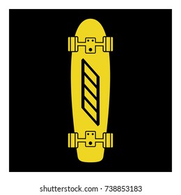 skateboard icon vector