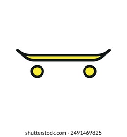 Icono de patineta diseño de Vector Plantillas concepto simple y moderno