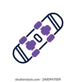 skateboard icon. vector dual tone icon for your website, mobile, presentation, and logo design.