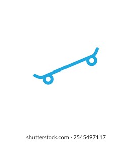 Skateboard icon Vector logo outline