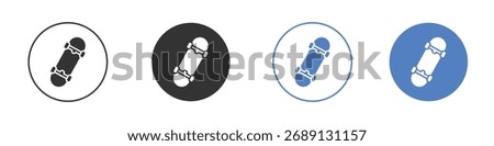Skateboard icon vector. Logo Template illustration design