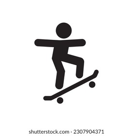 Skateboard icon. Skateboard vector icon. Skate board icon design.