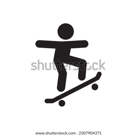 Skateboard icon. Skateboard vector icon. Skate board icon design.