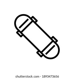 Skateboard icon vector, sport icon
