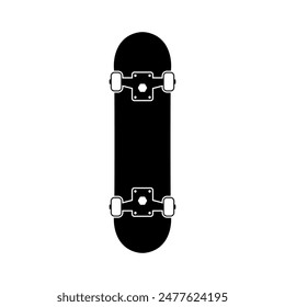 Skateboard icon vector. Sport illustration sign. Board symbol or logo.