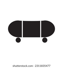 skateboard icon vector template illustration logo design