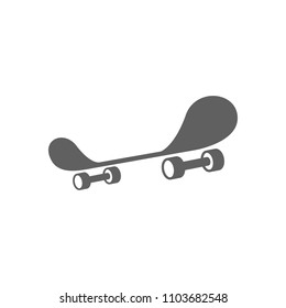 Skateboard icon vector in trendy flat style isolated on white background