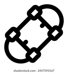 Skateboard icon for web, app, infographic, etc