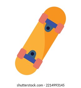 Skateboard icon with white background