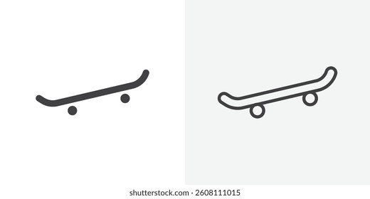 Skateboard icons design. vector icons for ui designs