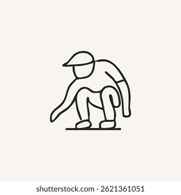 skateboard illustration for logo or tattoo. Mix of skateboard poses and other elements, elegant skateboard elements. Minimal line art drawing for print, cover or wallpaper