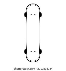 skateboard isolated on a white background