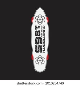 Skateboard einzeln auf weißem Hintergrund