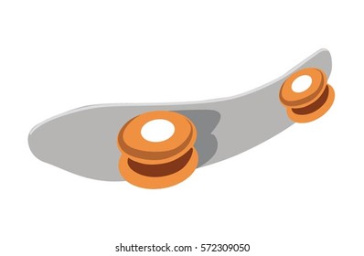 skateboard isolated on a white background
