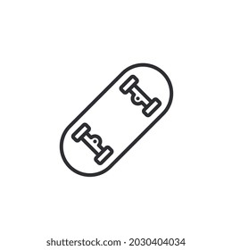 skateboard line icon for business website,apps, and many more