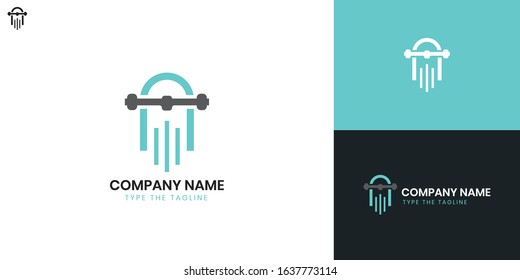 Skateboard Logo - All elements on this template are editable with vector software