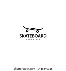 Skateboard Logo Design Icon Vector