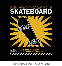 skateboard logo design illustration for printing and other uses