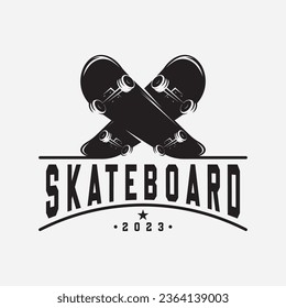 Skateboard Logo. Simple Badge For Your Design. Template Design.