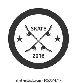 Skateboard Logo Vector Template