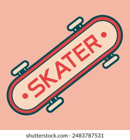 Skateboard Logo Vintage for your community or your business sport