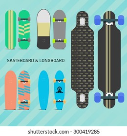 Skateboard and long board design
