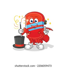 the skateboard magician illustration. character vector