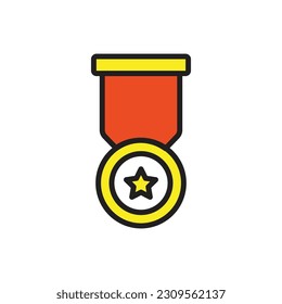Skateboard Medal Icon Vector Illustration