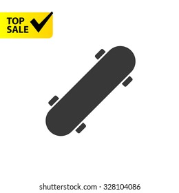 Skateboard minimal vector icon