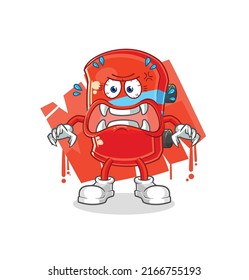 the skateboard monster vector. cartoon character