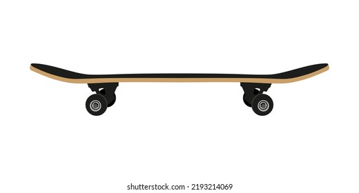 Skateboard on a white background