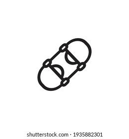 Skateboard outline icon. vector illustration for web design isolated on white background. eps10