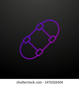 Skateboard outline nolan icon. Elements of sport set. Simple icon for websites, web design, mobile app, info graphics