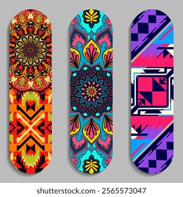 Skateboard pattern decoration Abstract painting sports equipment