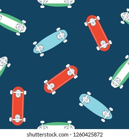 skateboard pattern design as vector