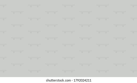 Skateboard Patterned wallpaper on a dull background