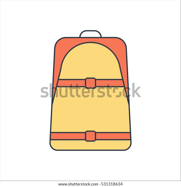 Skateboard School Bag Backpack Symbol Sign Stock Vector (Royalty Free) 531318634 Shutterstock