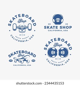 Skateboard Shop Logo Design Template