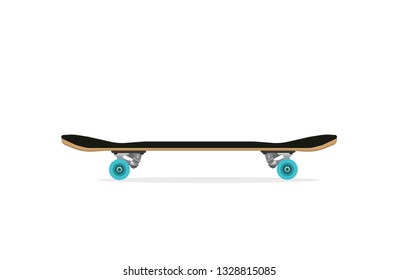 Skateboard side view