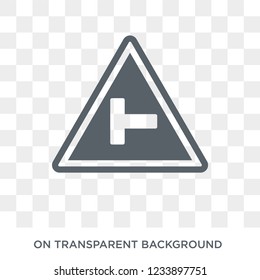 Skateboard sign icon. Trendy flat vector Skateboard sign icon on transparent background from traffic sign collection. 